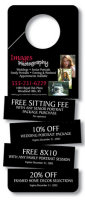 Door Hangers: Rectangular Shape with Four Tear Off Coupons